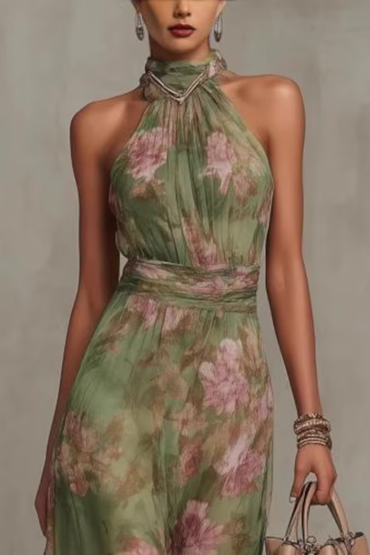 Yuna™ | Elegant Floral Maxi Dress