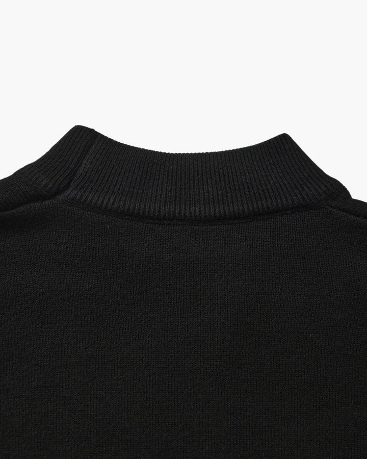 Essential Ribbed Mock Neck Sweater