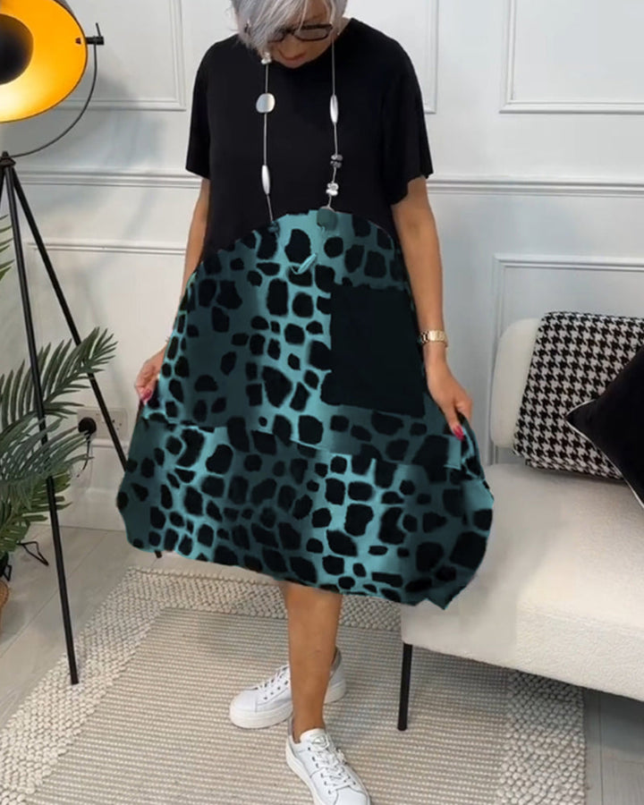 Olivia | Casual Printed Pocket Dress