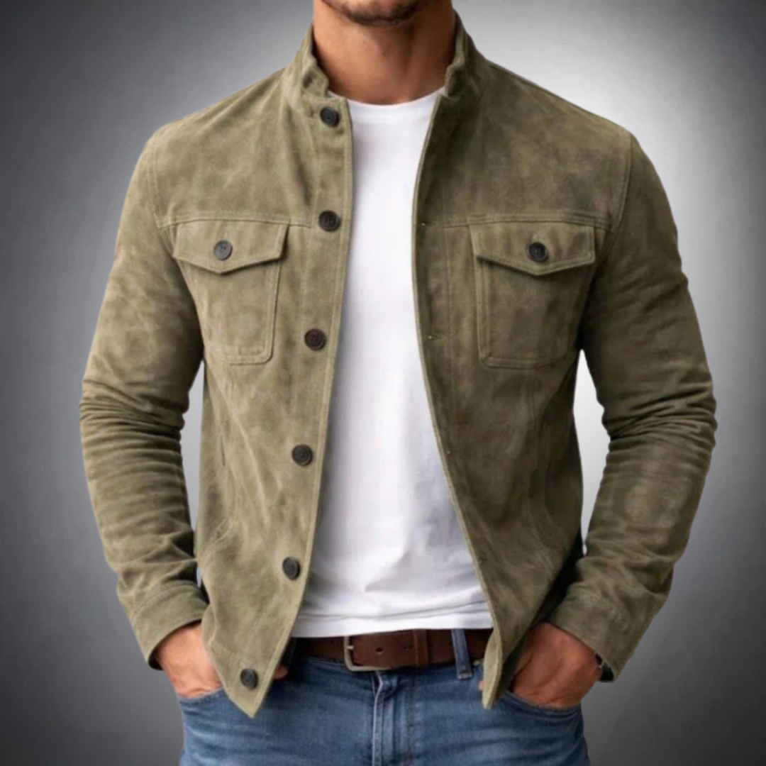 Pierre - Lightweight Refined Suede Jacket
