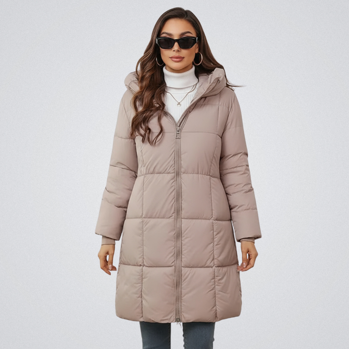 Ariah | Women's Hooded Puffer Coat with Tailored Silhouette
