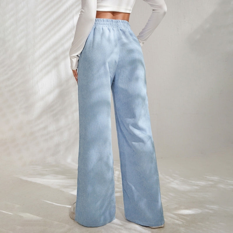 Casual Solid Color Pants