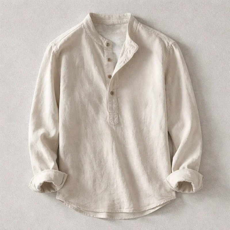 ELENA HARPER™  |  ANTIQUE STYLE COTTON LINEN SHIRT FOR MEN