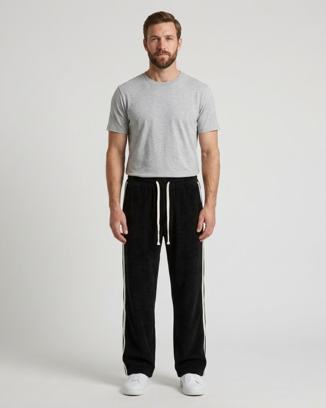 Striped Relaxed Sweatpants For Men