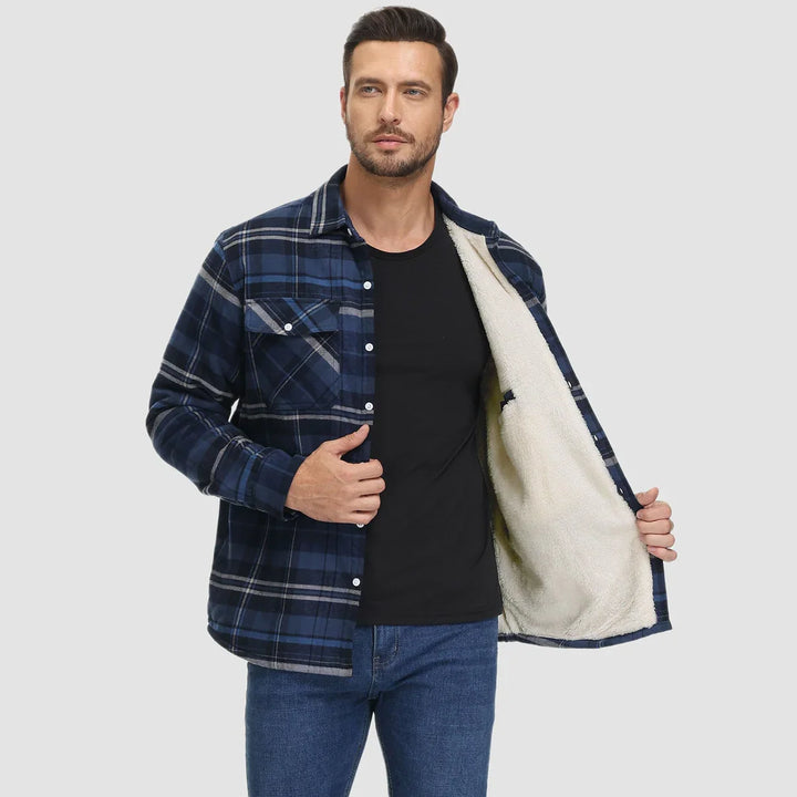 Arvid™ | Padded Check Shirt Jacket