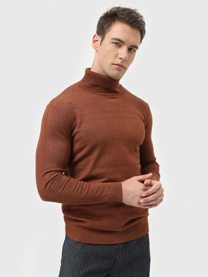 High Neck Polo Sweater