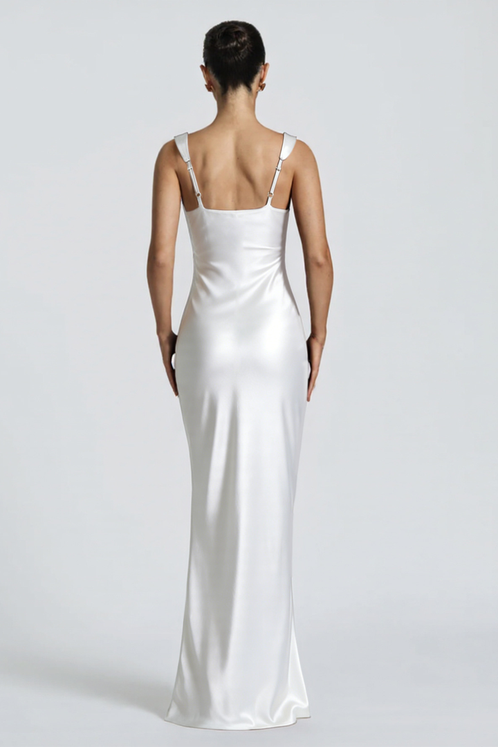 Draped Maxi Dress Evening Gala Occasion Outfit