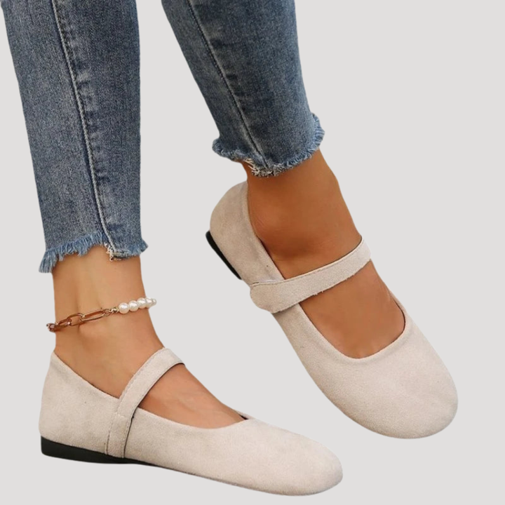 Women's Comfort Ballet Flats with Strap