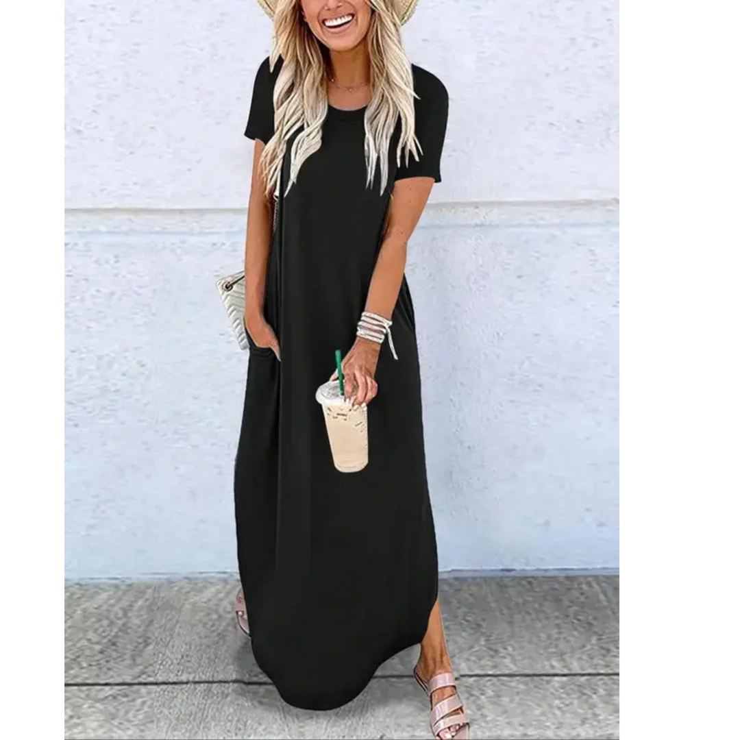 Women's Summer Round Neck Maxi Dress