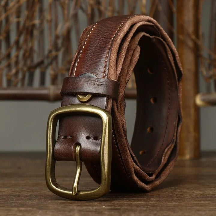 Cedarlock Leather Belt, view 2 - Elena Harper