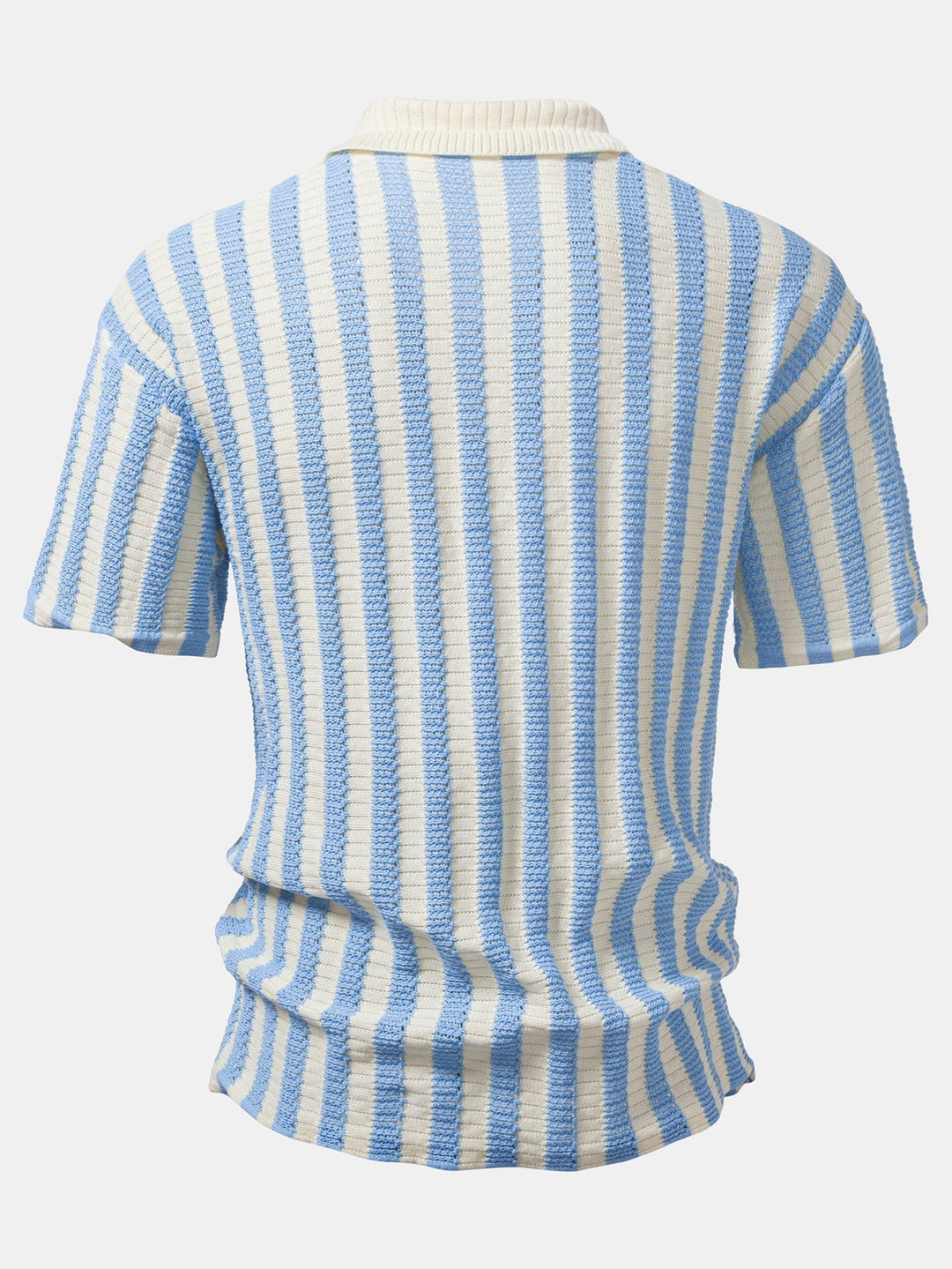 Gradient Shoulder Striped Shirt & Straight Leg Linen Pants - Elena Harper