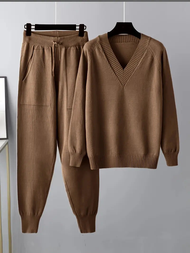 MORGAN – COZY KNIT TWO-PIECE LOUNGE SET