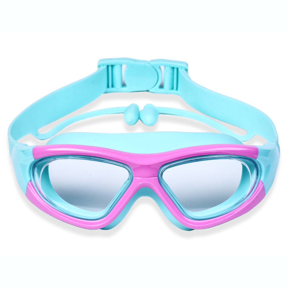 Kids Swim Goggles with Large Frame for Clear & Comfortable Fun