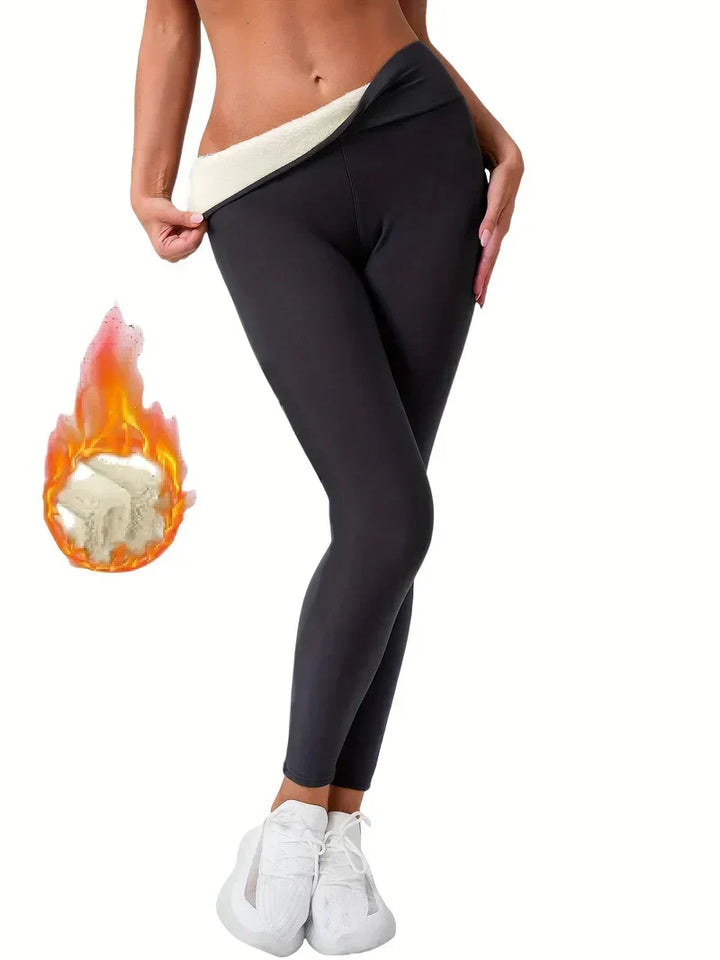 Aafke - High-Waisted Fleece-Lined Leggings