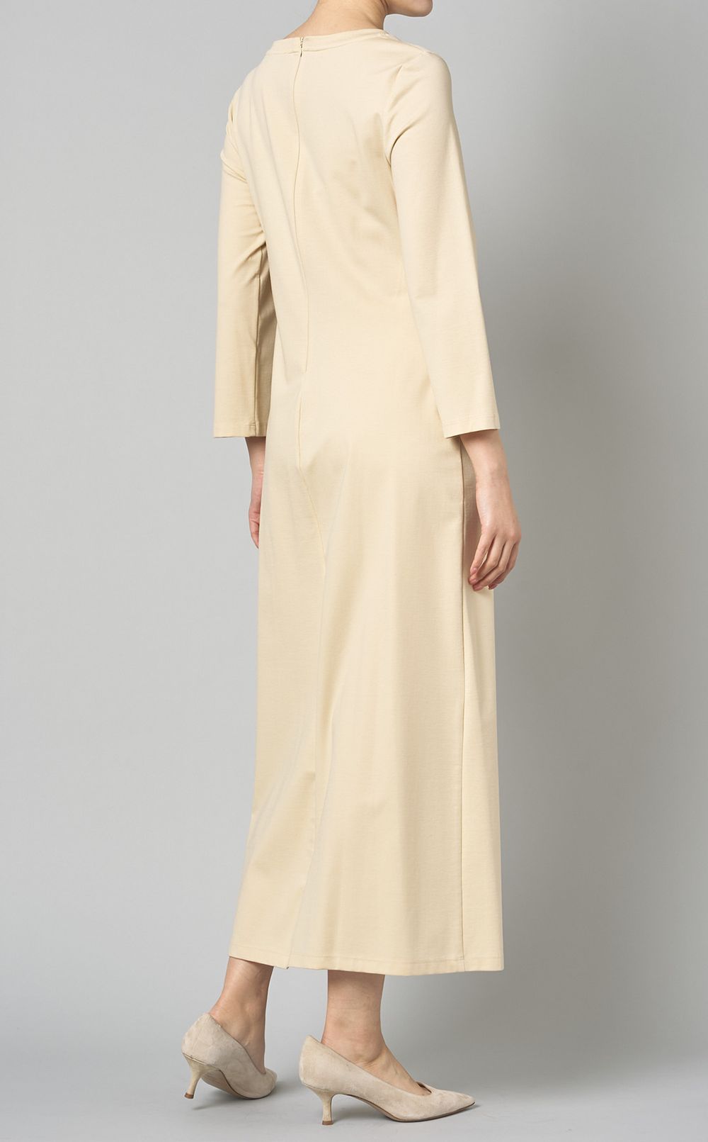 Dress with Side Pleats - Elena Harper