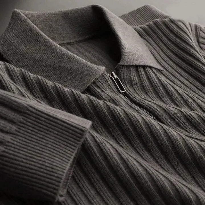 Maximilian | Modern and Elegant Zipper Sweater