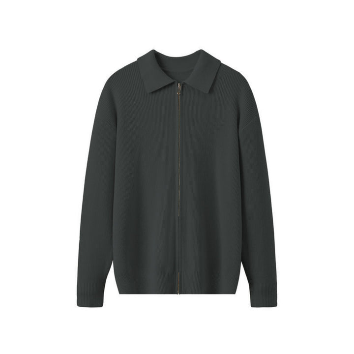 Knit Cardigan with Collar for Men - Franco