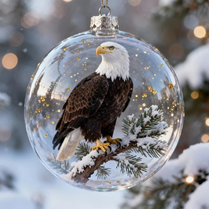 FrostFlight Collection of Glass Christmas Ornaments with Cute Birds, view 8 - Elena Harper