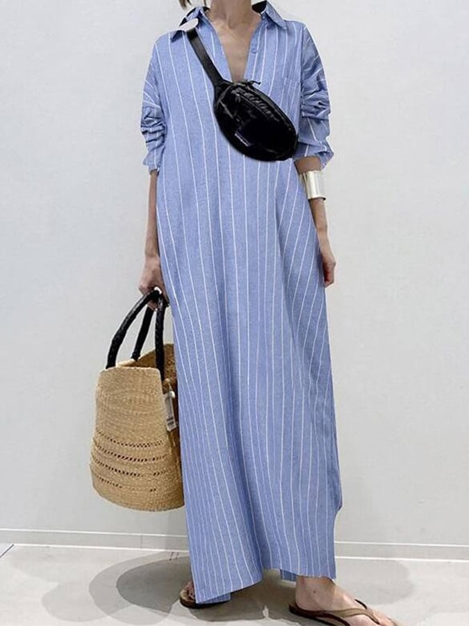 Zalia Urban Stripe Dress - Elena Harper