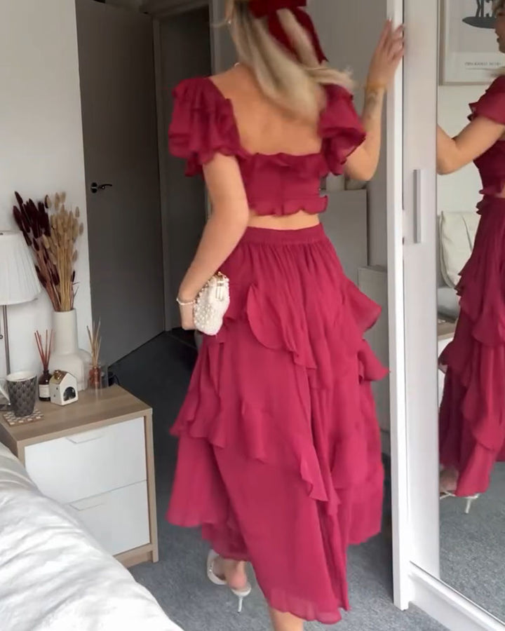 Elisa Ruffle Dress - Elena Harper