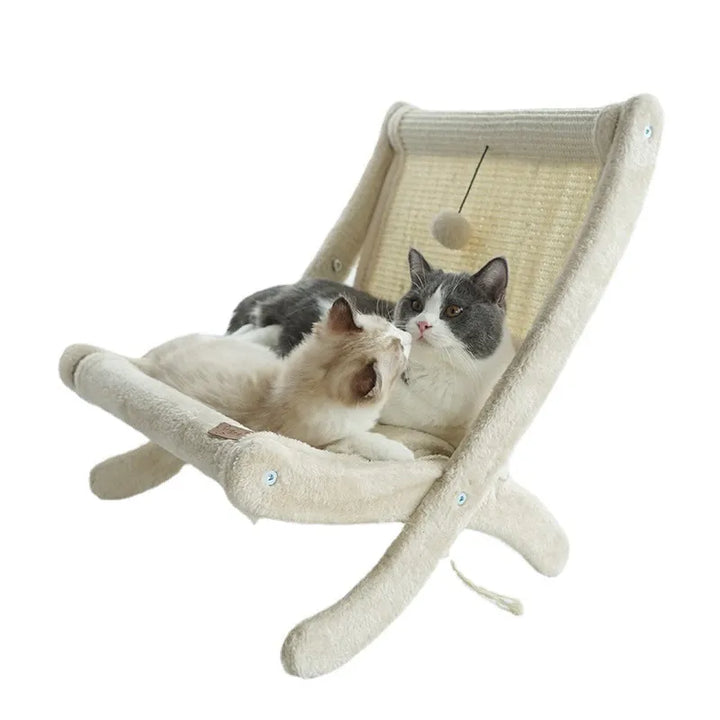 Cat's Ergonomic Lounger & Scratching Deckchair