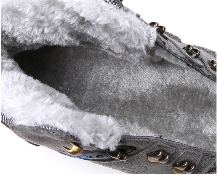 Men's Hiking Boots with Traction Sole and Thermal Lining - Roland