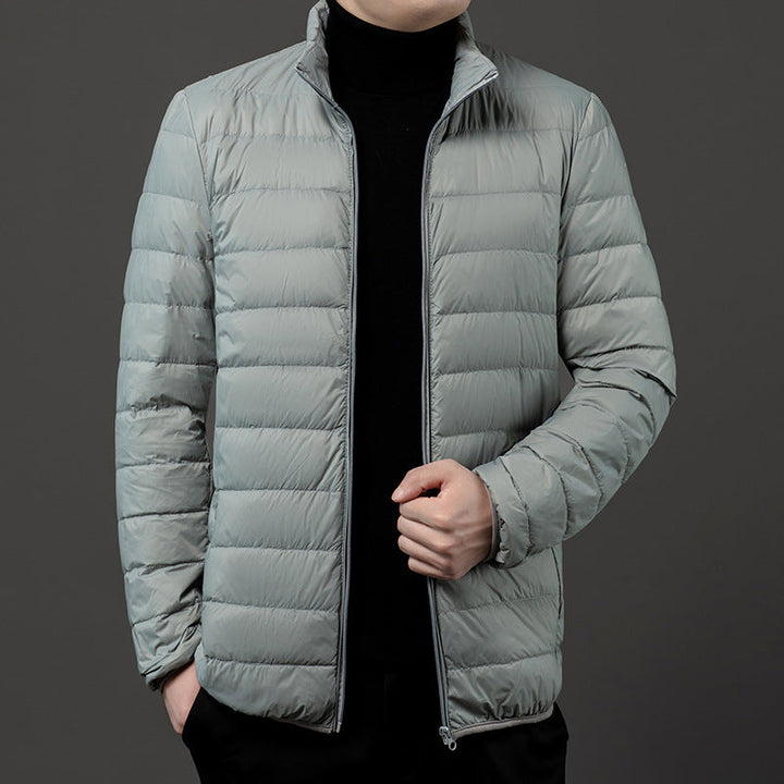Men's Slim-Fit Lightweight Puffer Jacket - Modern & Warm