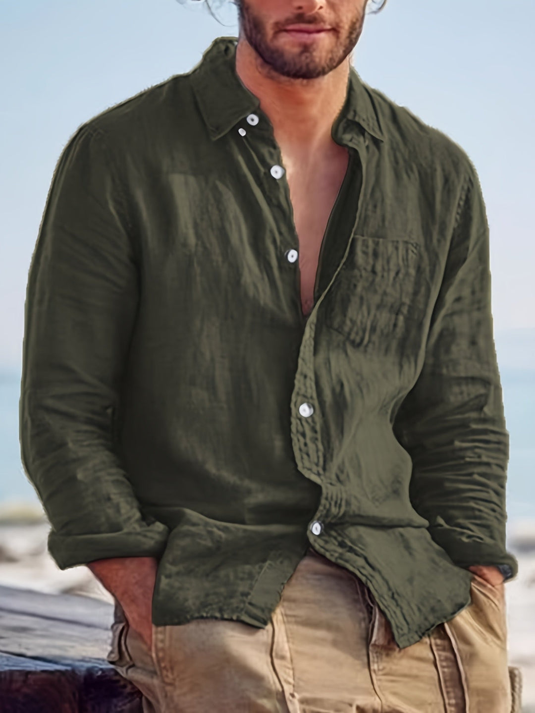 Cotton Shirt for Men - Elena Harper