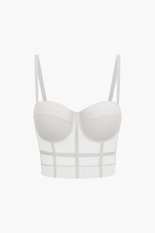 Underwired Mesh Crop Top