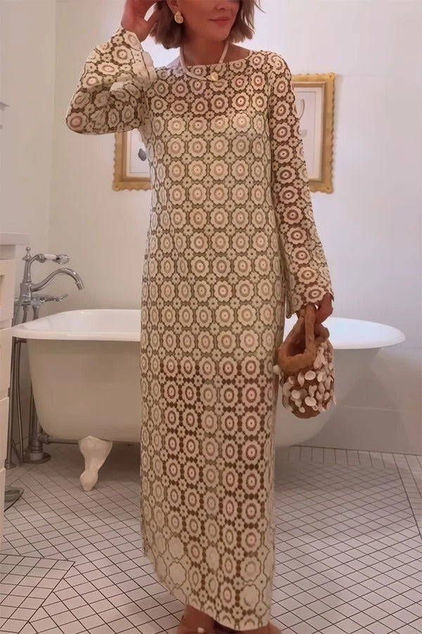 Judy Floral Long Sleeve Midi Dress - Elena Harper