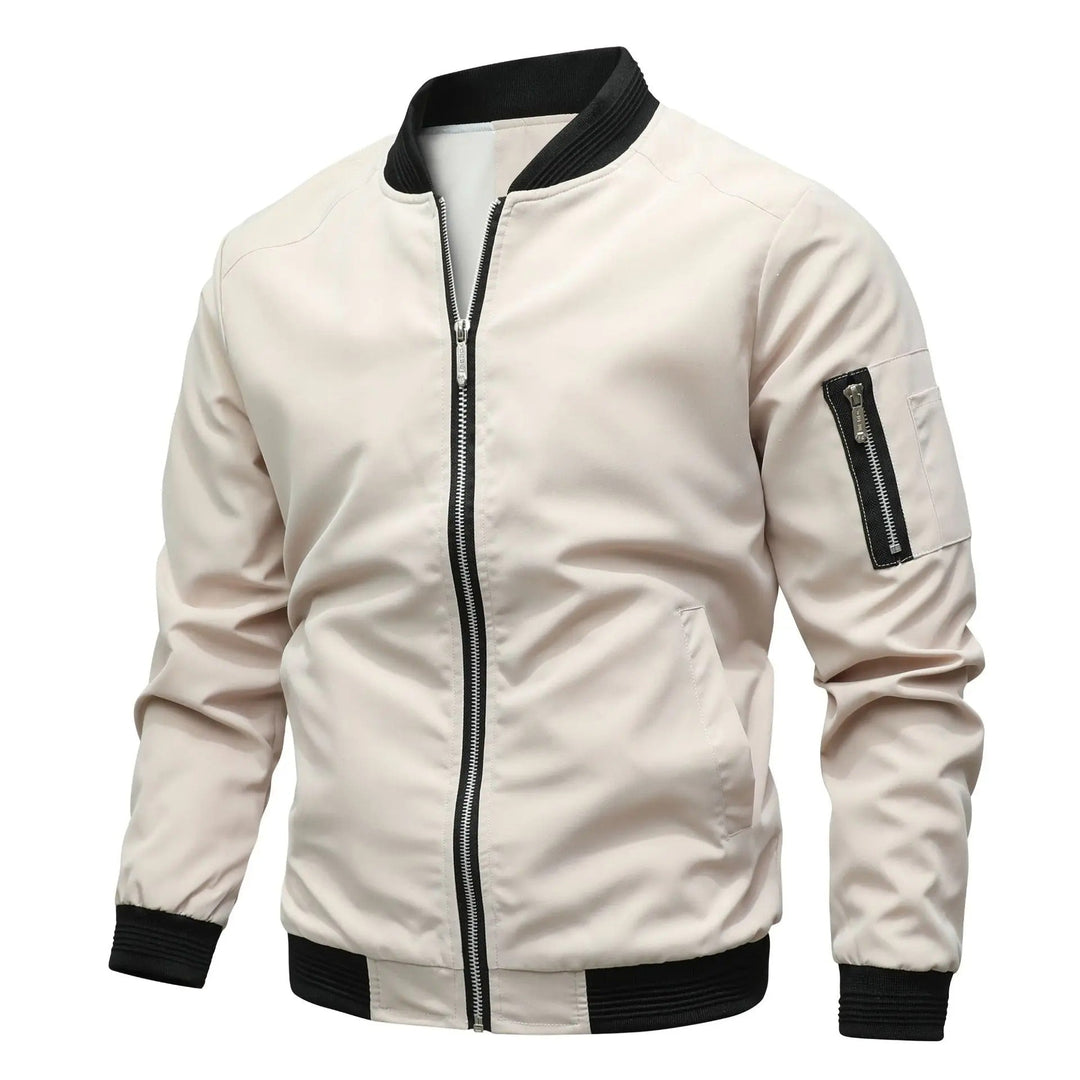 Niklas | Men's Classic Bomber Jacket Transitional Jacket with Ribbed Cuffs