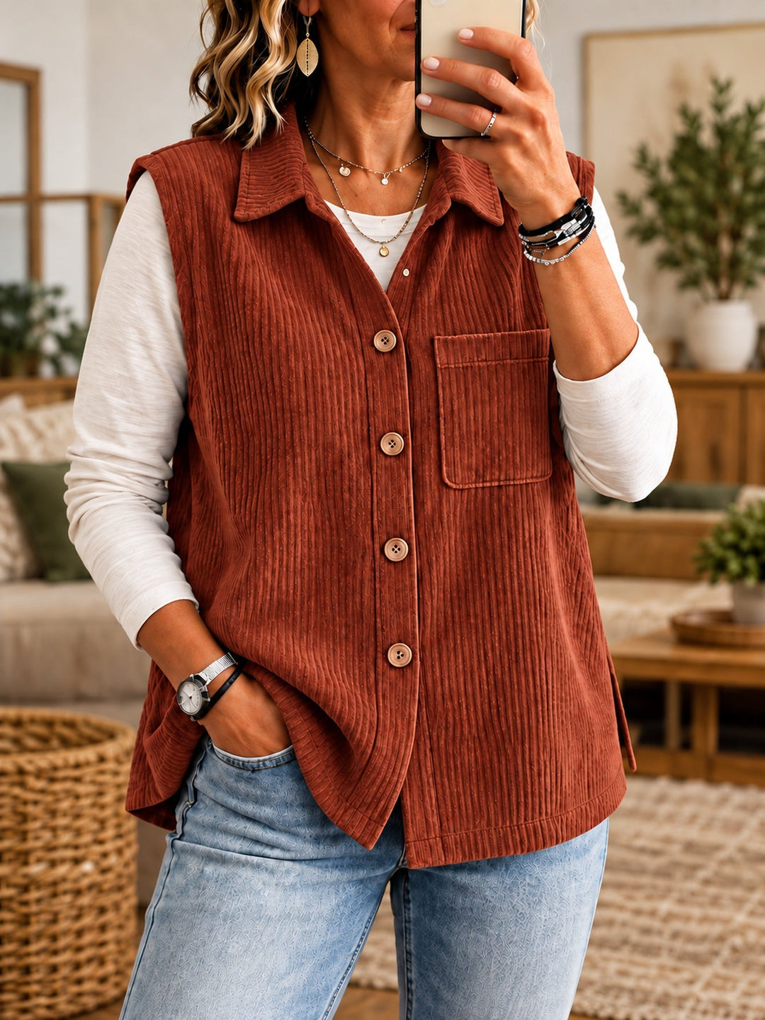 Fluid Women's Blouse - Elegant and Easy
