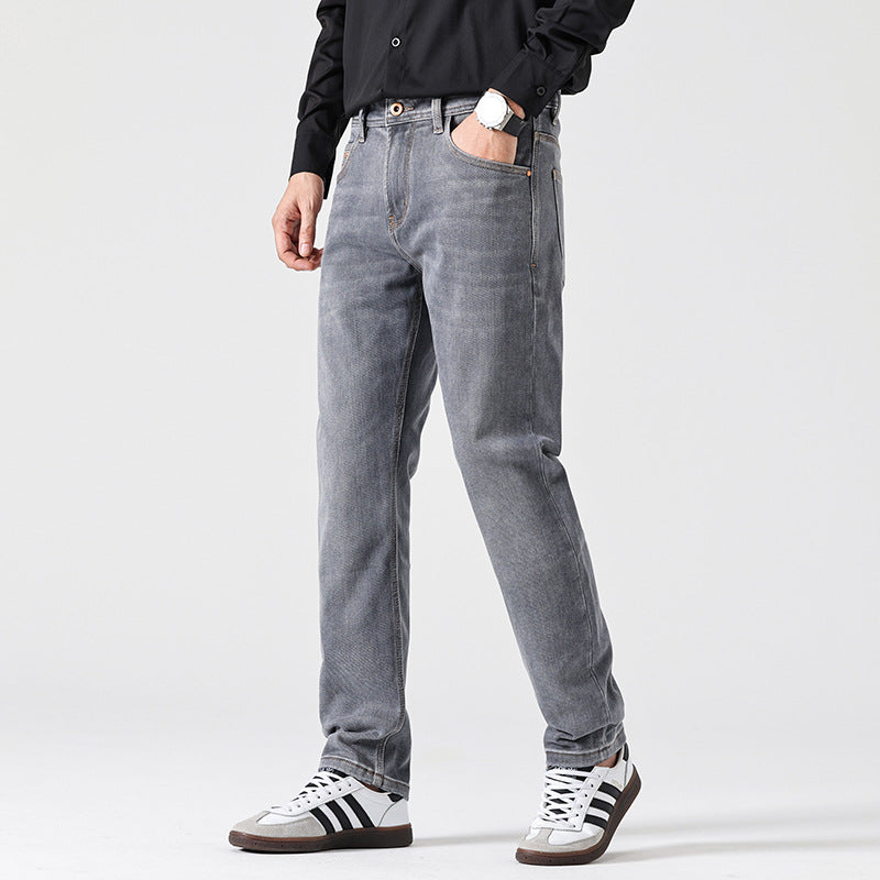 Straight Grey Finish Jeans - Torleif