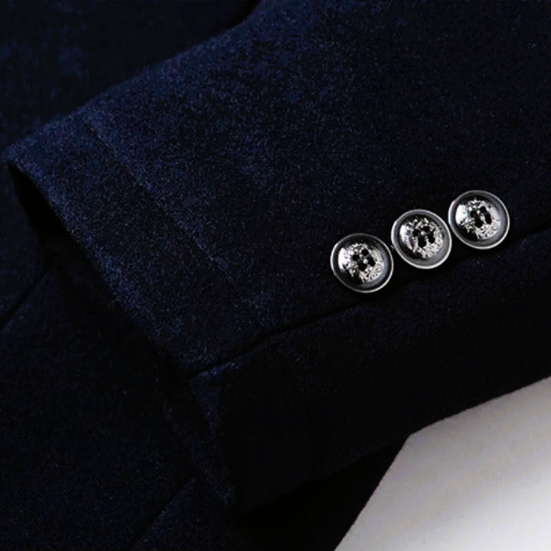 Wool Blend Coat for Men - Elena Harper