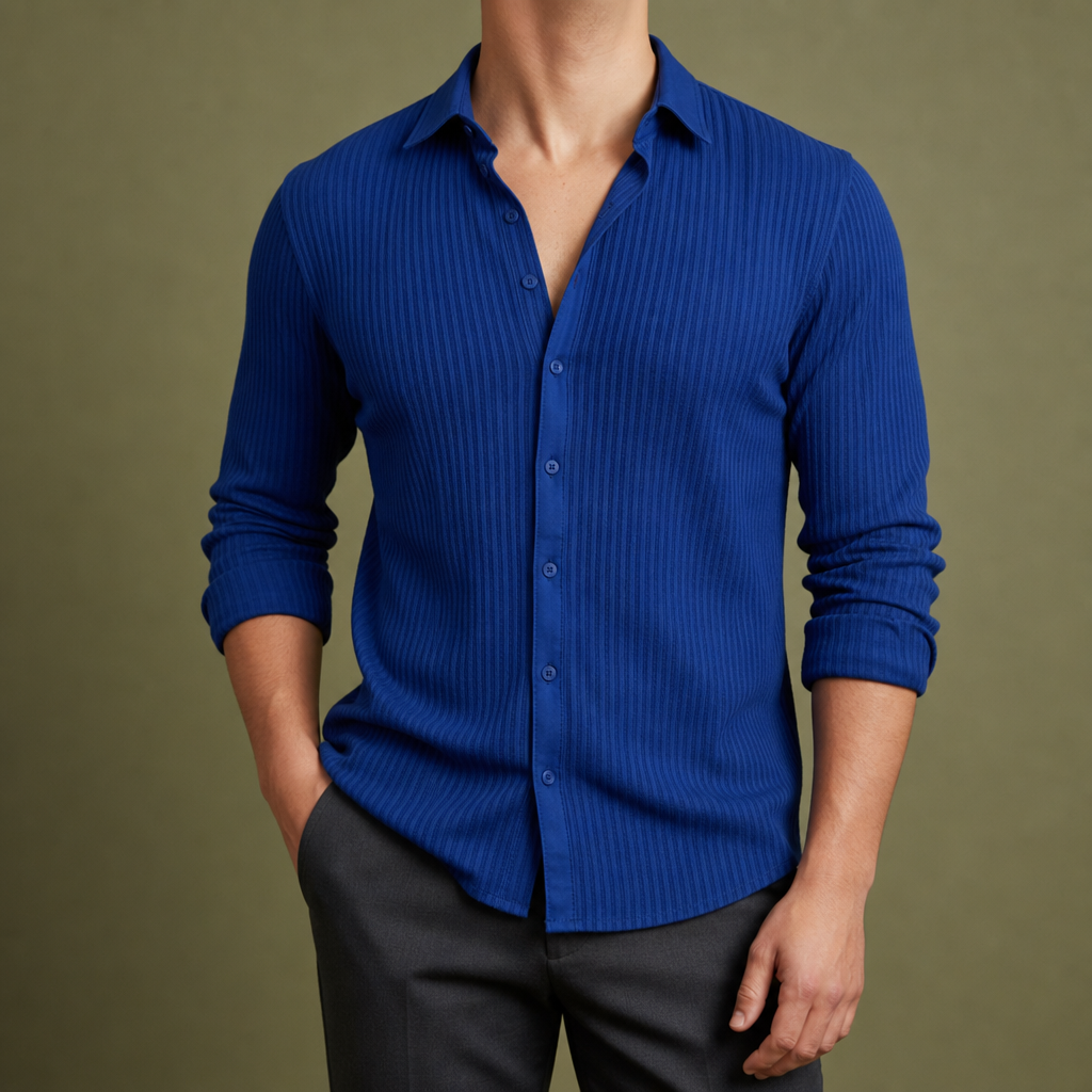 Caceres Striped Lapel Shirt
