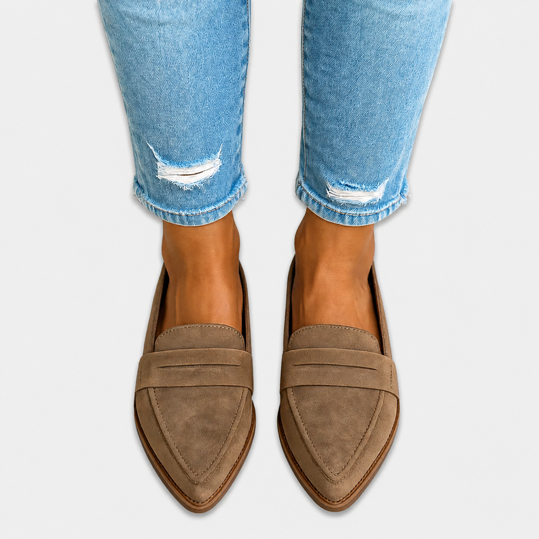 Nadia Suede Loafers - Elena Harper
