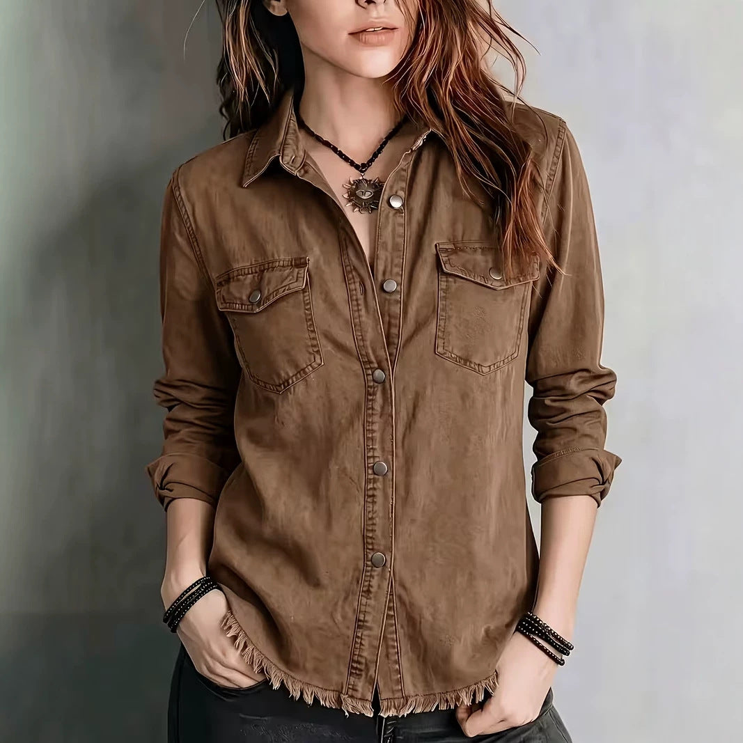 Women's Western Fringe Shirt - Retro and Unique
