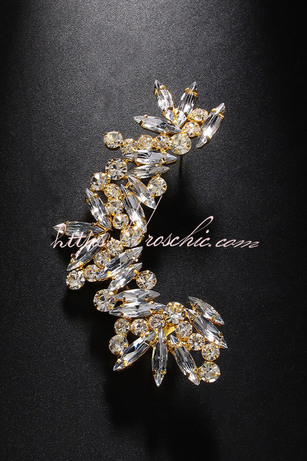 Non-pierced Rhinestone Clip-on Earrings