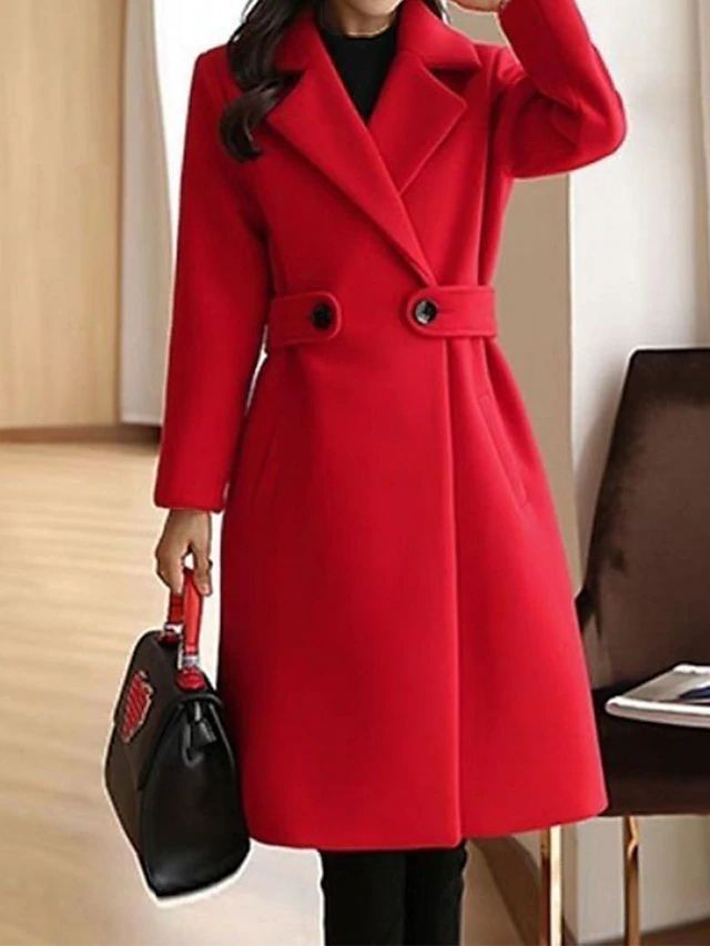 Aella - Elegant Long Wool Coat