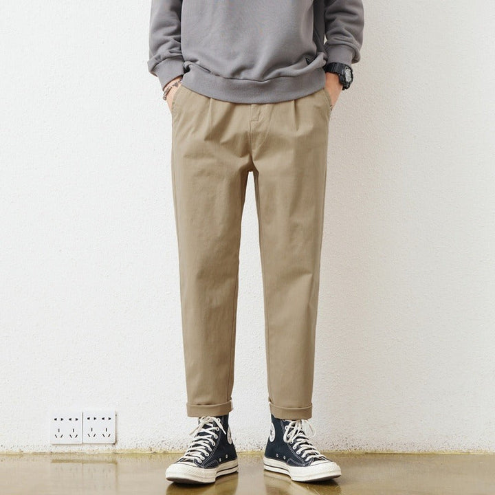 Men's Straight Cotton Pants - Augusto