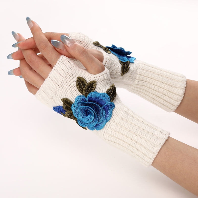 Warm Flower Gloves