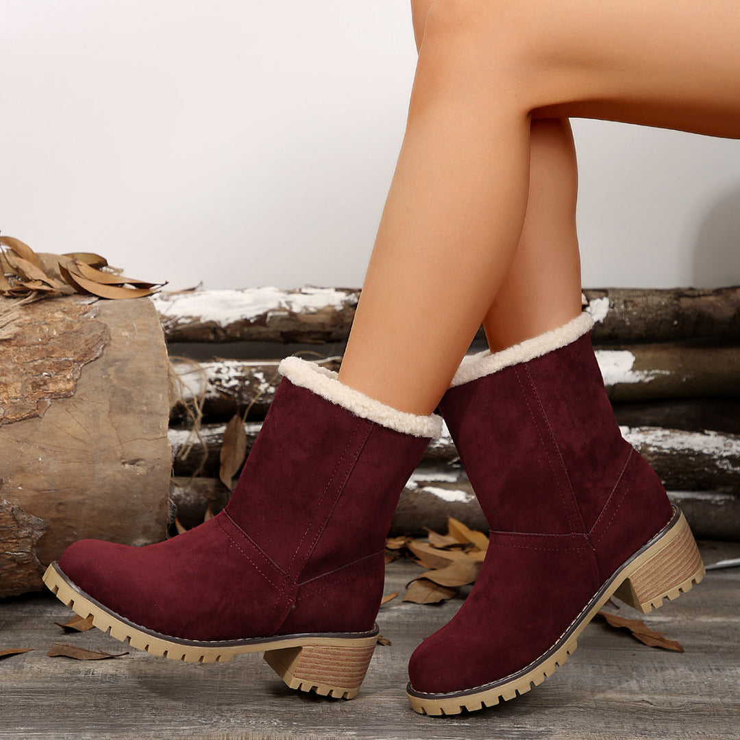 Women's Ankle Boots with Fleece Lining - Lurean