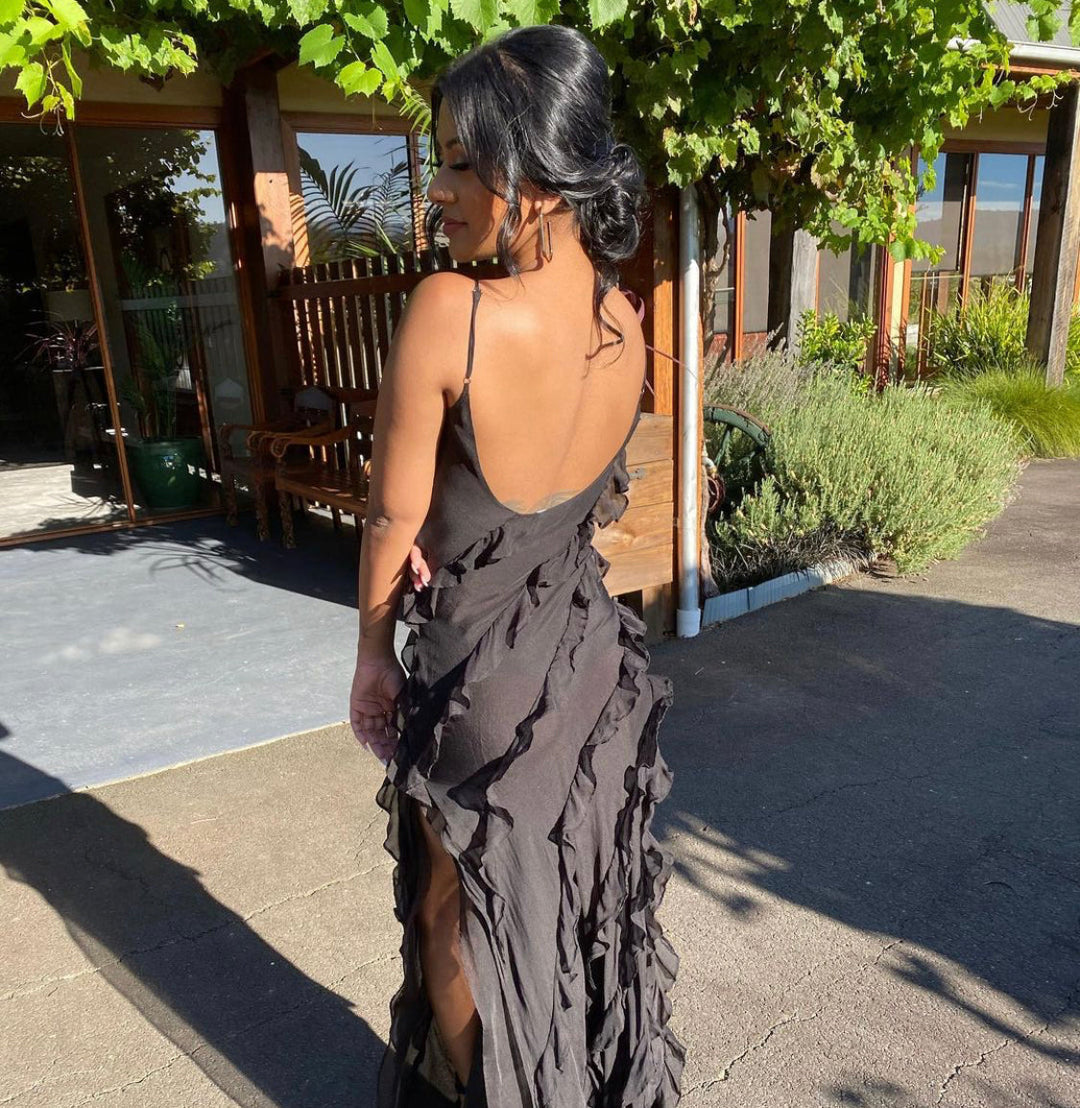 Ruffled Maxi Dress - Elena Harper