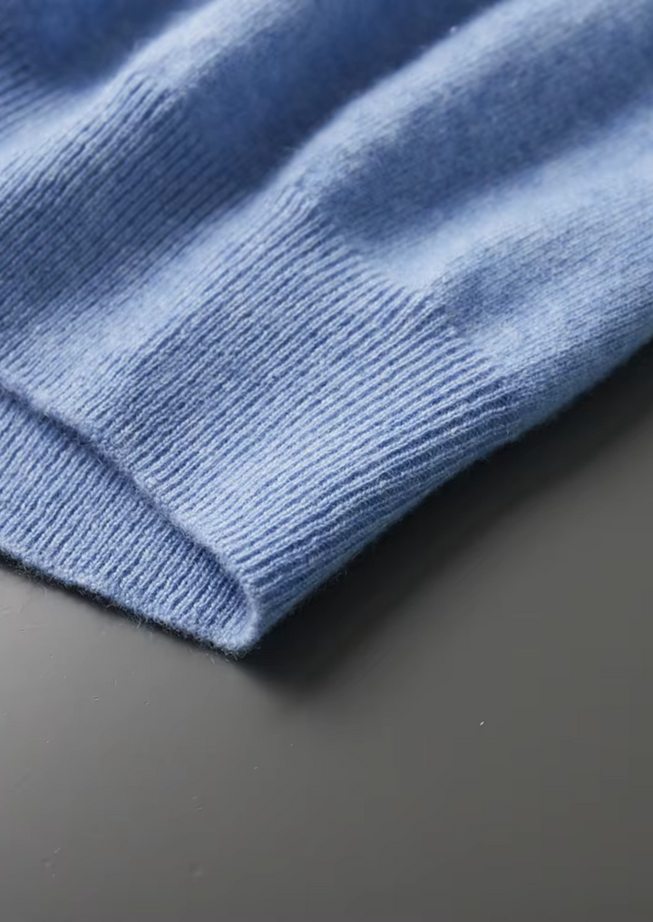 100% CASHMERE CLASSIC CREWNECK T-SHIRT