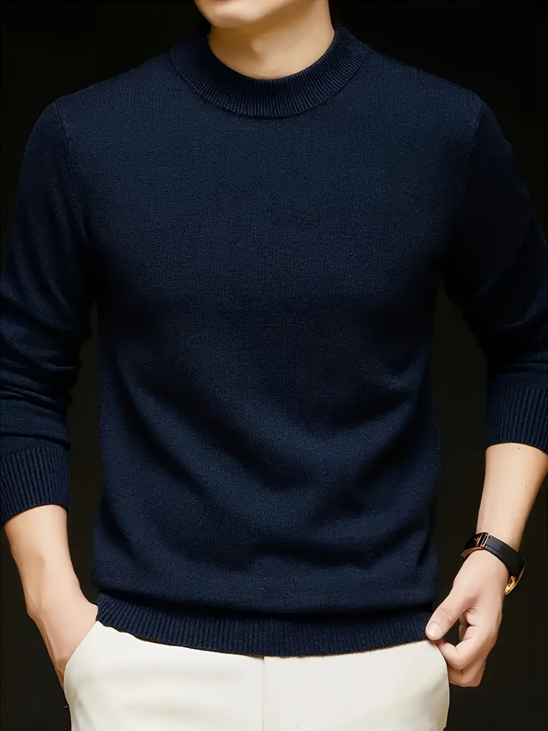 Cedric | Cosy Mock-Neck Sweater
