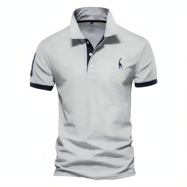 Felix Modern and Comfortable Men's Slim Fit Polo Shirt, view 6 - Elena Harper