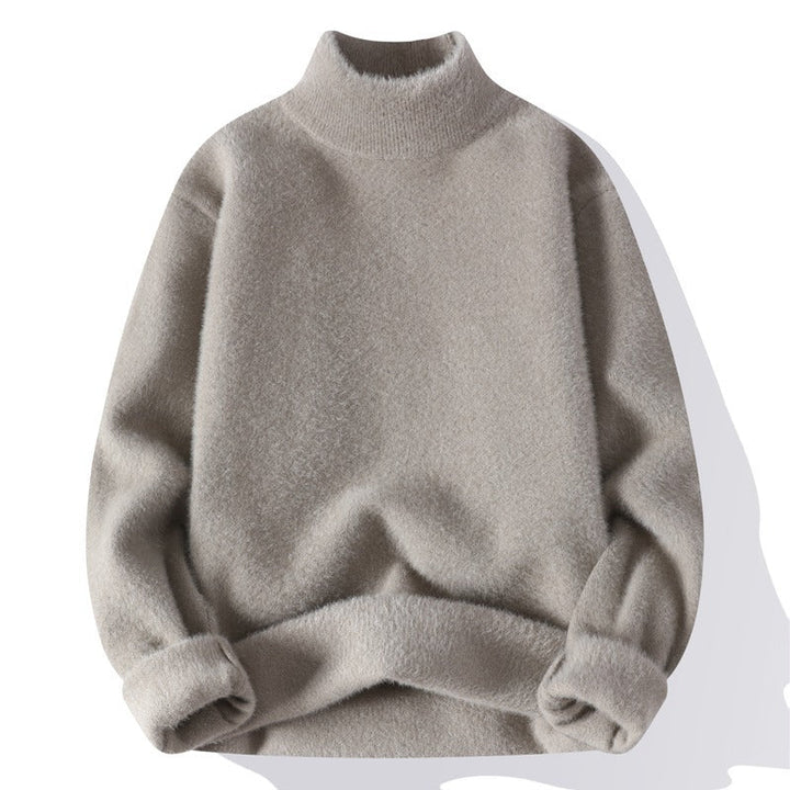 Men's Soft Knit Mock Neck Sweater - Noah