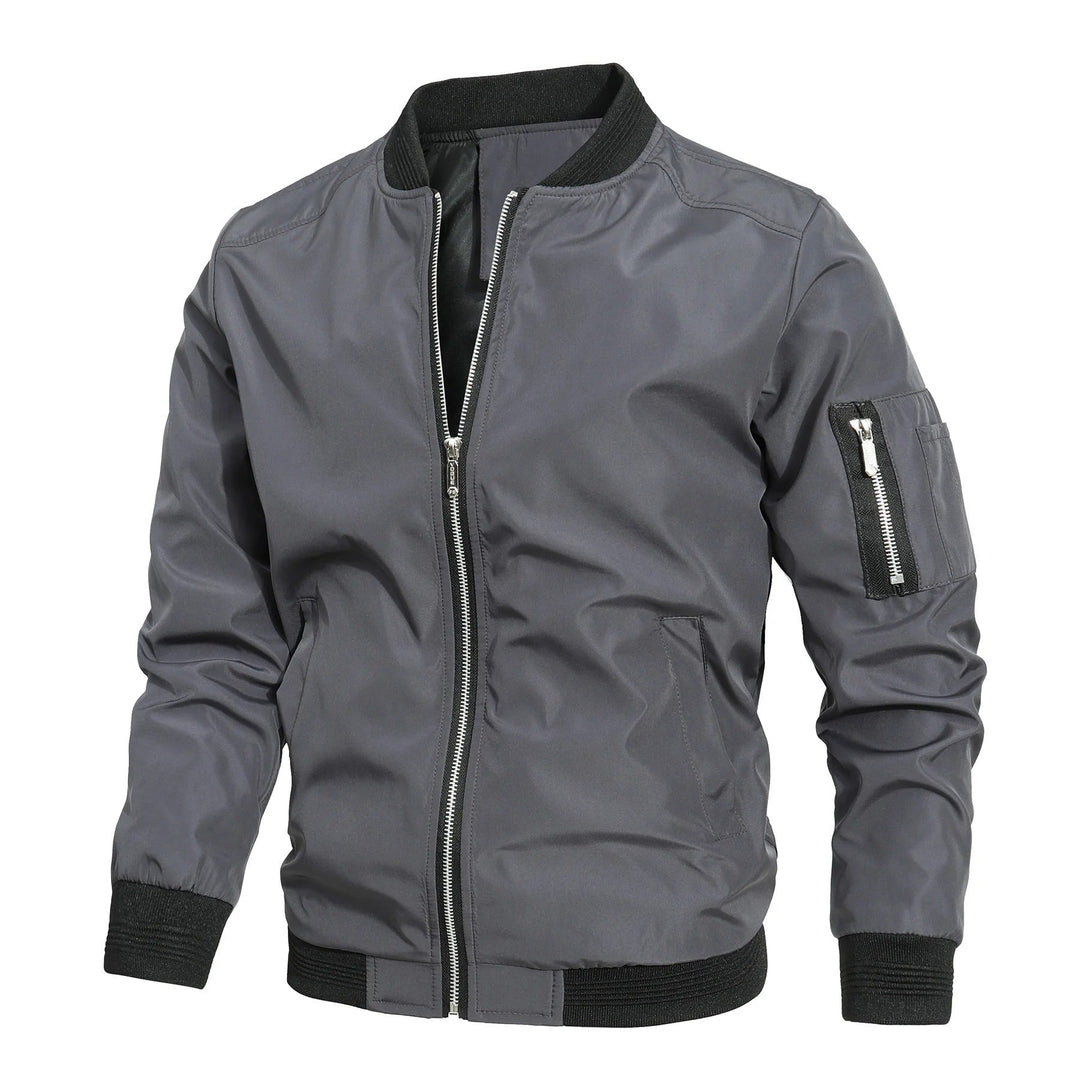Niklas | Men's Classic Bomber Jacket Transitional Jacket with Ribbed Cuffs