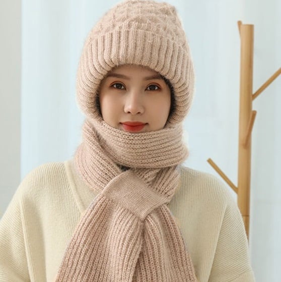Abelina Integrated Acoustic Protection Windproof Hat Scarf - Elena Harper