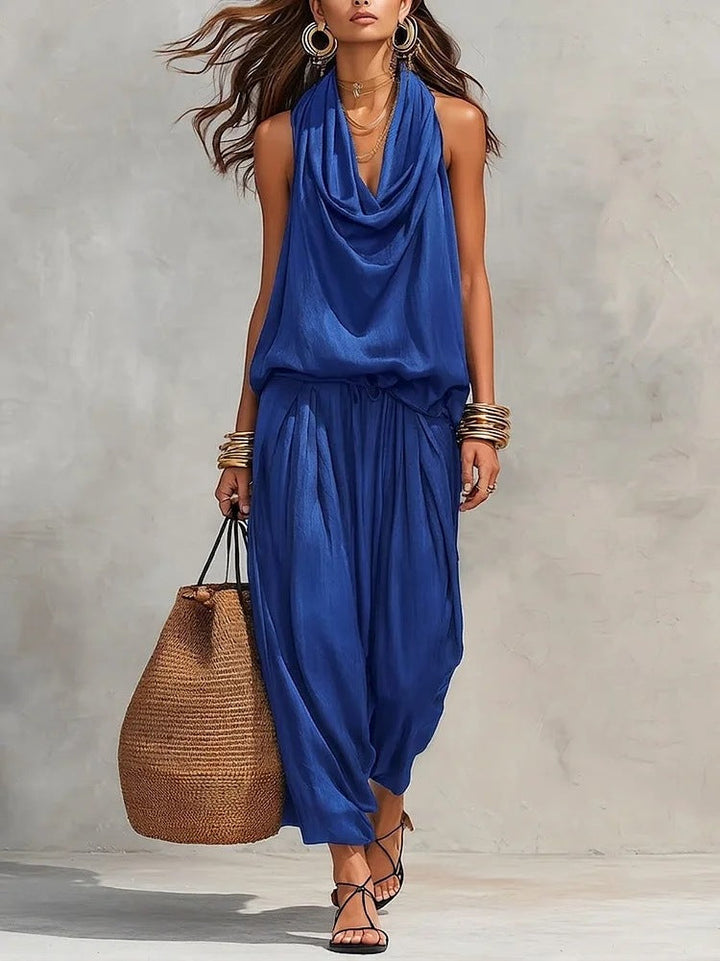 Yuna™ | Elegant Draped Two-Piece Set